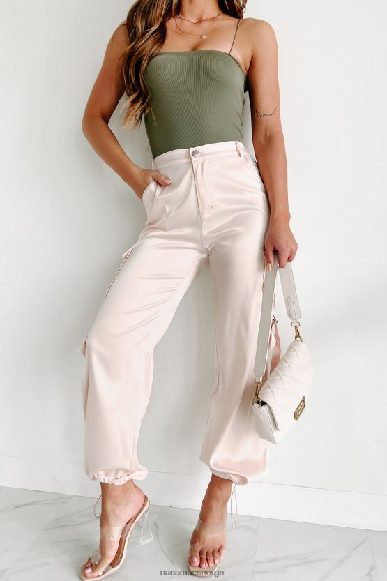 champagne NanaMacs et skritt over gjennomsnittet sateng cargo bukser 402NJ03043