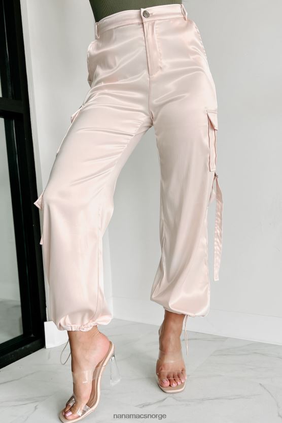 champagne NanaMacs et skritt over gjennomsnittet sateng cargo bukser 402NJ03043