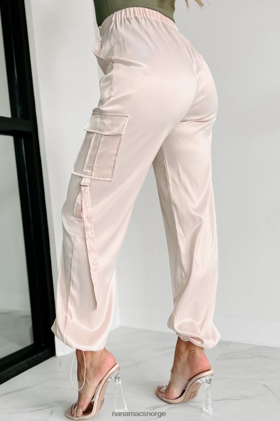 champagne NanaMacs et skritt over gjennomsnittet sateng cargo bukser 402NJ03043