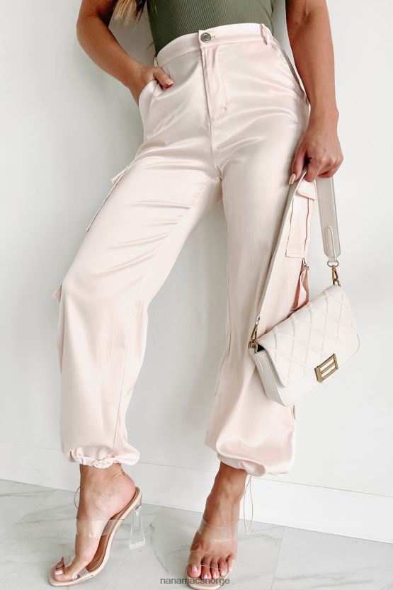 champagne NanaMacs et skritt over gjennomsnittet sateng cargo bukser 402NJ03043