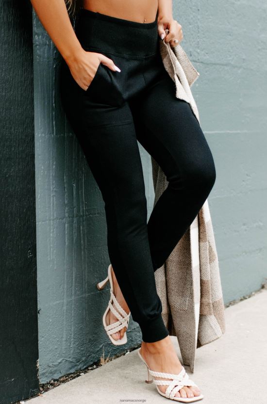 svart NanaMacs mine guilty pleasure strikke joggere 402NJ03122