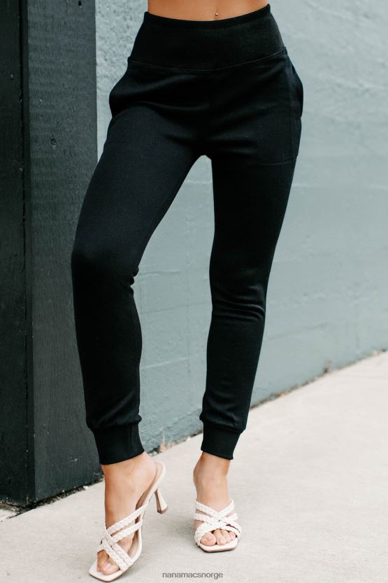 svart NanaMacs mine guilty pleasure strikke joggere 402NJ03122
