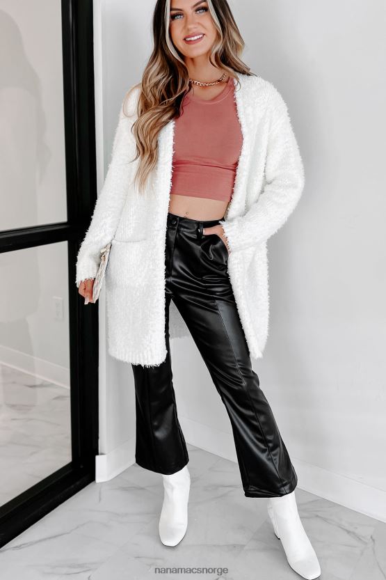 svart NanaMacs setter standarder høye imiterte skinnbukser 402NJ03107