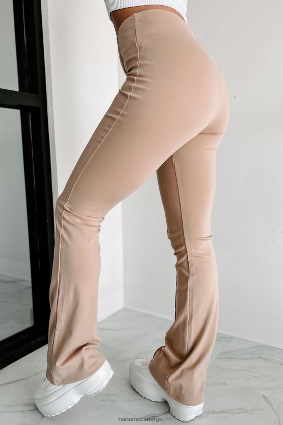 taupe NanaMacs kontortid frontsøm utsvingt bukse 402NJ03067