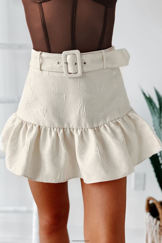 ecru NanaMacs uskyldige intensjoner brodert mini skort 402NJ03295