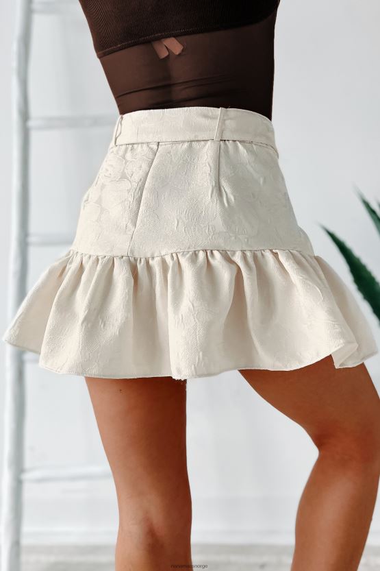 ecru NanaMacs uskyldige intensjoner brodert mini skort 402NJ03295