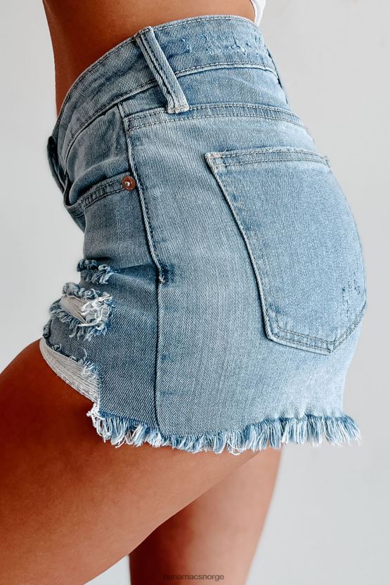 lys NanaMacs bekymringsløs uformelle denimshorts i middels høyde 402NJ02951