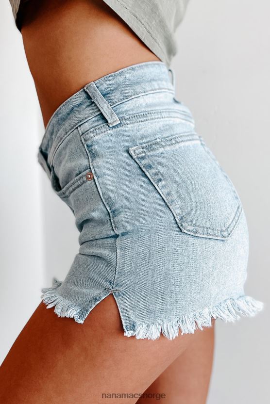 lys NanaMacs krever en god dag høy stige non-distressed denim shorts 402NJ02884