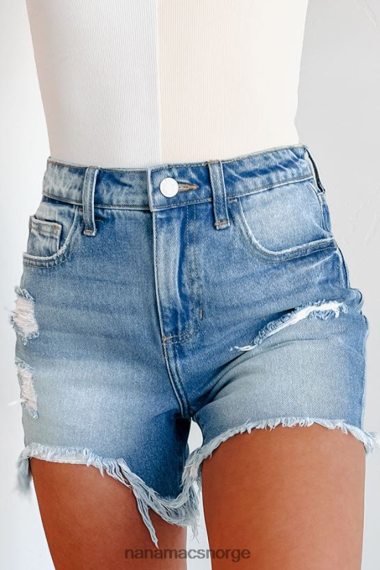 lys NanaMacs løse problemer høye ujevn hem cello denim shorts 402NJ02845