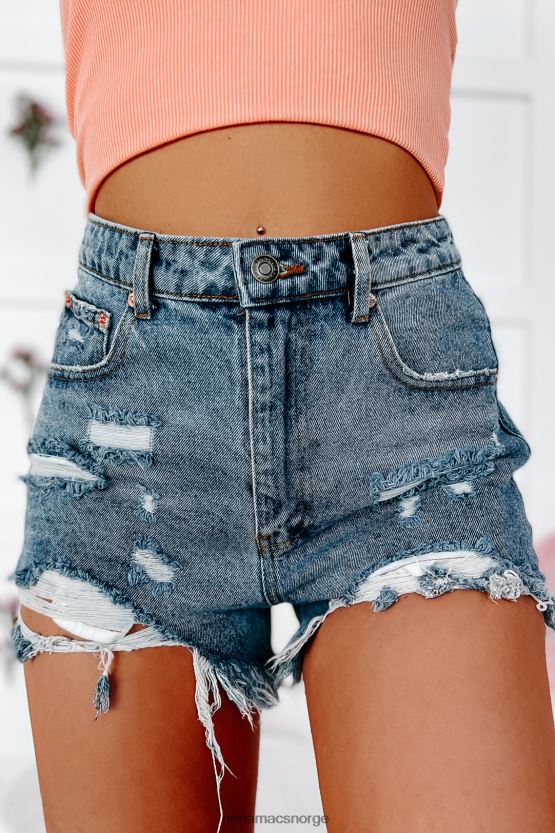 medium NanaMacs abie high rise kraftig slitte denimshorts 402NJ02876