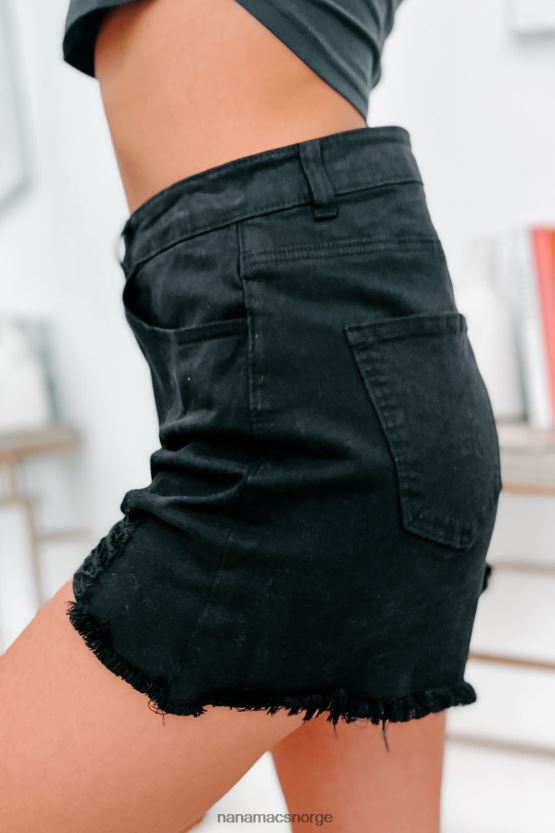 svart NanaMacs albany high rise distressed denimshorts 402NJ02854