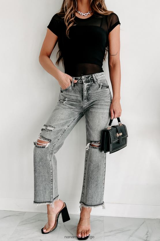 grå NanaMacs hva et rush høyhus distressed spesiell en mor jeans 402NJ03486