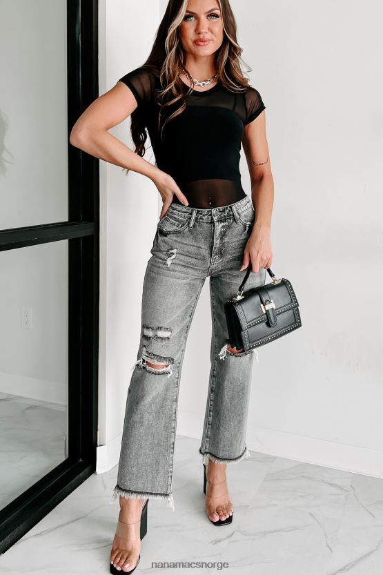 grå NanaMacs hva et rush høyhus distressed spesiell en mor jeans 402NJ03486