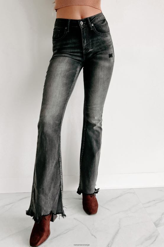 grå NanaMacs walking the line mid-rise spesielle en flare jeans 402NJ03515
