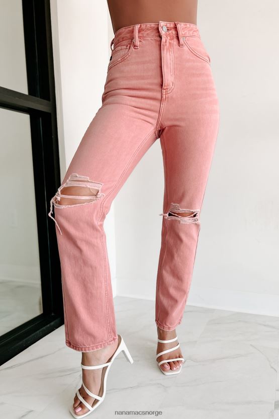 korall NanaMacs tavin high rise kancan jeans med rette ben 402NJ03388