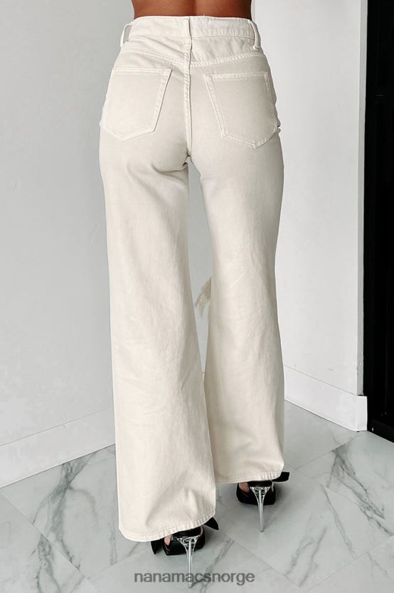 krem NanaMacs slutte å spille høyhus distressed vervet dad jeans 402NJ03410