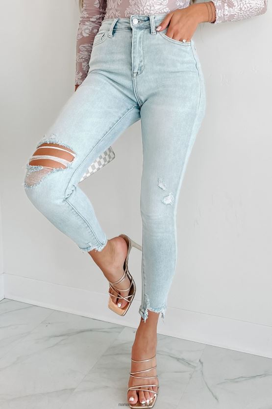 lett denim NanaMacs elio high rise distressed cello skinny jeans 402NJ03451