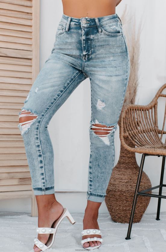 lett denim NanaMacs gi slipp på høye cello distressed skinny jeans 402NJ03453