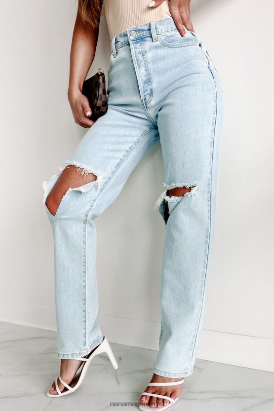 lett denim NanaMacs jude høyhus distressed cello dad jeans 402NJ03399