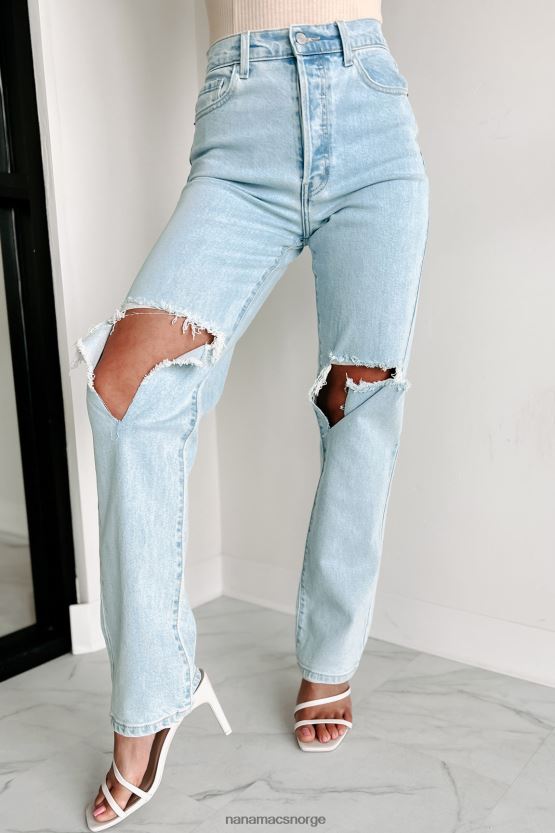 lett denim NanaMacs jude høyhus distressed cello dad jeans 402NJ03399