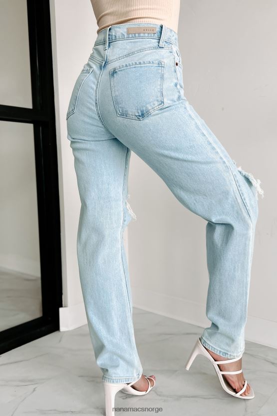 lett denim NanaMacs jude høyhus distressed cello dad jeans 402NJ03399
