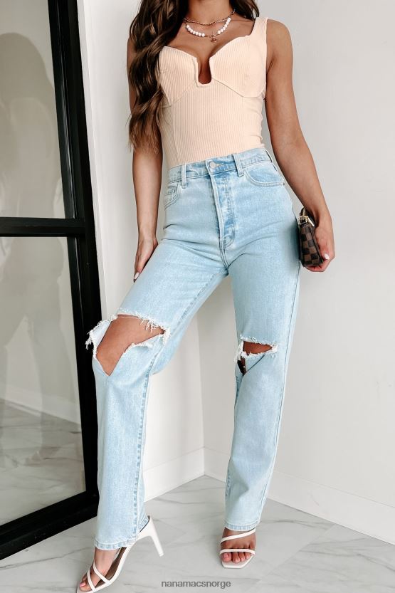 lett denim NanaMacs jude høyhus distressed cello dad jeans 402NJ03399