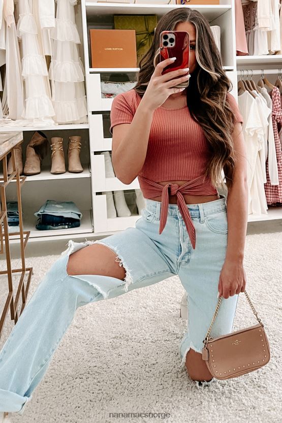 lett denim NanaMacs jude høyhus distressed cello dad jeans 402NJ03399