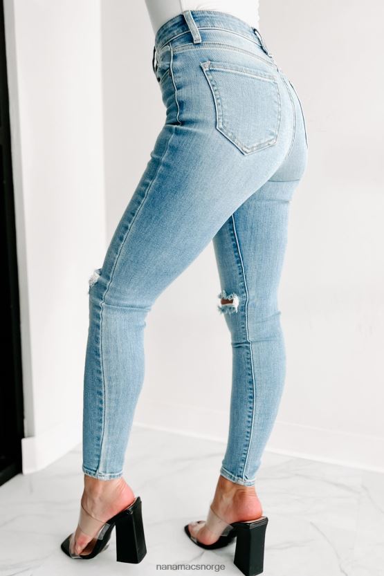 lett denim NanaMacs si det høyere høy stige distressed cello skinny jeans 402NJ03413