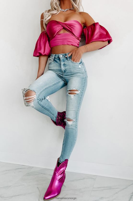 lett denim NanaMacs suri high rise distressed skinny jeans 402NJ03384