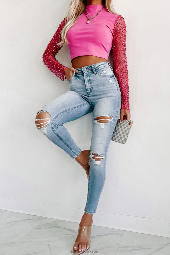 lett denim NanaMacs suri high rise distressed skinny jeans 402NJ03384