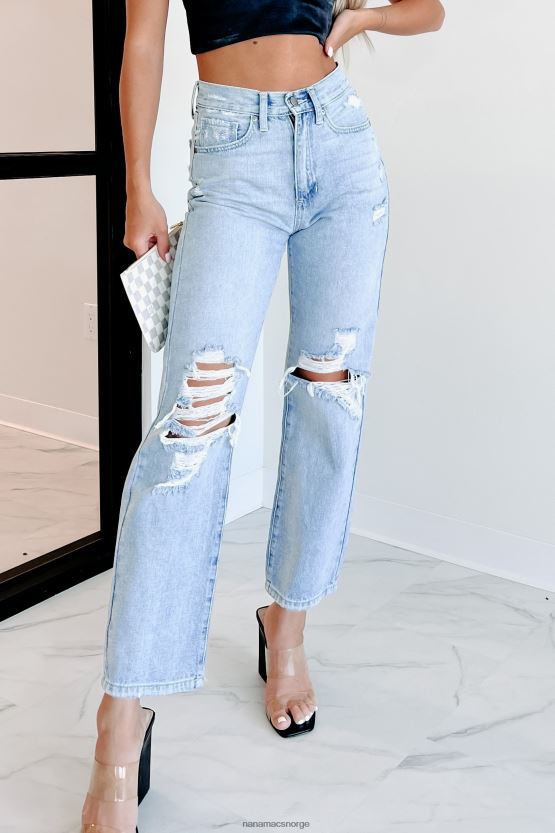 lett denim NanaMacs timothy high rise distressed dad jeans 402NJ03474