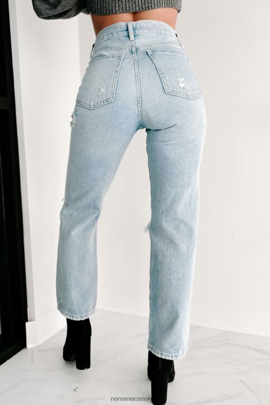 lett denim NanaMacs timothy high rise distressed dad jeans 402NJ03474