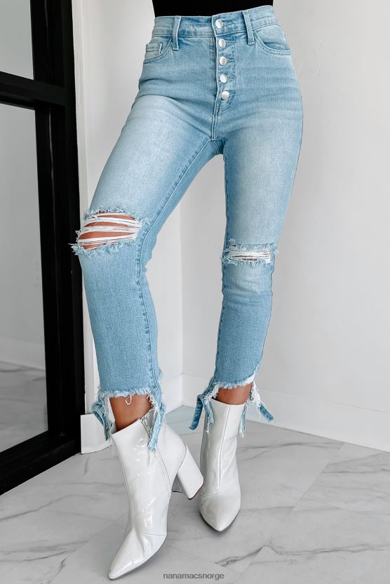 lett stein NanaMacs mitt eneste ønske mid-rise distressed skinny jeans 402NJ03496