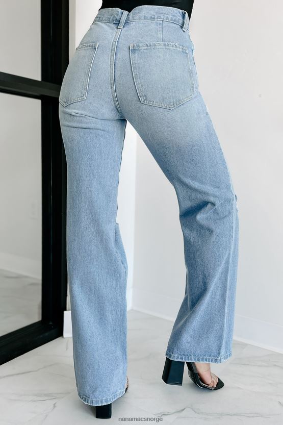 lett syre NanaMacs mitt visittkort høye jeans med brede ben 402NJ03370