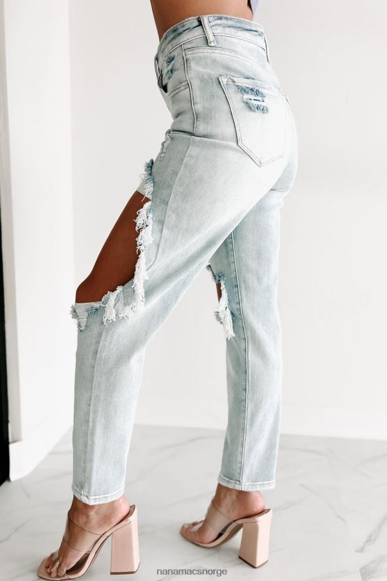 lys NanaMacs izetta high rise distressed risen slim straight jeans 402NJ03461