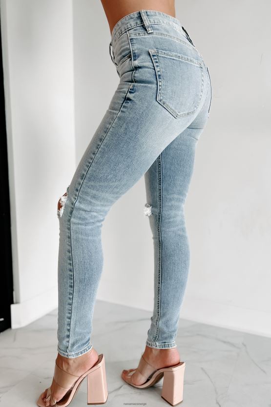 lys NanaMacs kjøle jets high rise distressed eunina skinny jeans 402NJ03421
