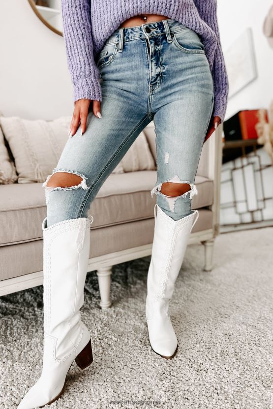 lys NanaMacs kjøle jets high rise distressed eunina skinny jeans 402NJ03421