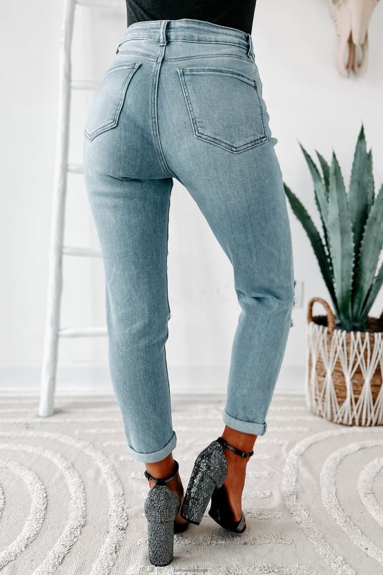 lys NanaMacs mavis high rise distressed mom jeans 402NJ03479