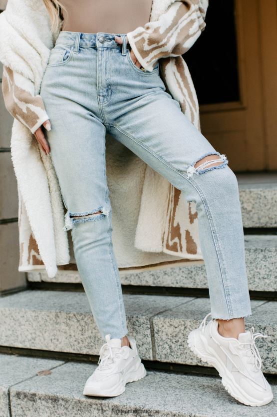 lys NanaMacs nøkkel det ned høy stige mom jeans 402NJ03429