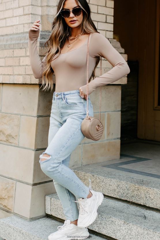 lys NanaMacs nøkkel det ned høy stige mom jeans 402NJ03429