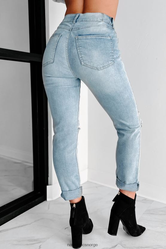 lys NanaMacs ny lease on life høyhus distressed rewash mom jeans 402NJ03436