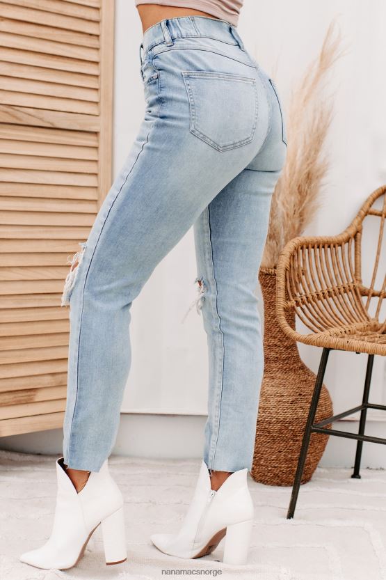 lys NanaMacs ny lease on life høyhus distressed rewash mom jeans 402NJ03436
