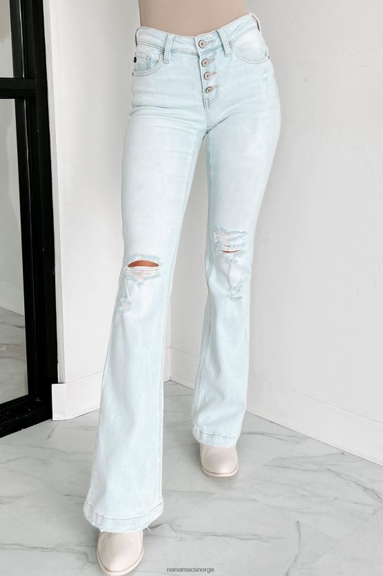 lys NanaMacs nyheter til meg distressed kancan flare jeans 402NJ03499