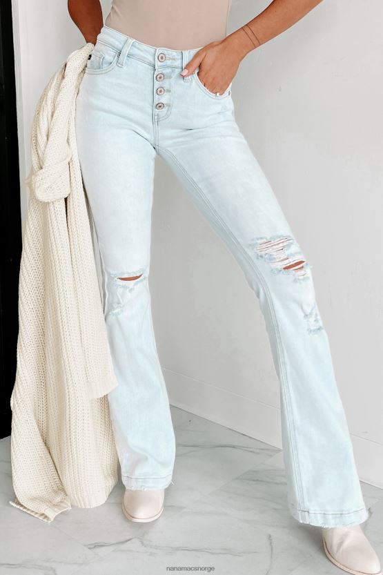 lys NanaMacs nyheter til meg distressed kancan flare jeans 402NJ03499