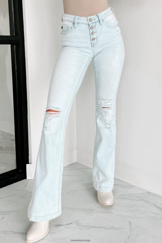 lys NanaMacs nyheter til meg distressed kancan flare jeans 402NJ03499