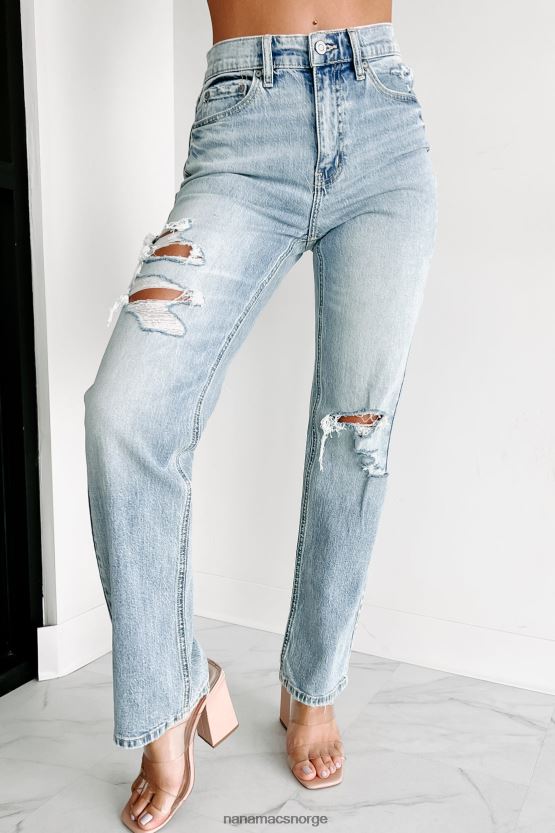 lys NanaMacs psycho eunina high rise distressed dad jeans 402NJ03417