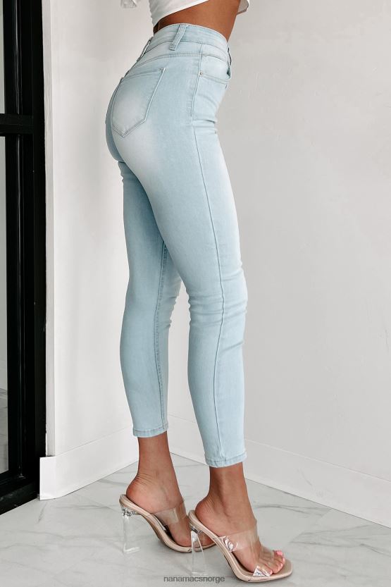 lys NanaMacs spol fremover skinny-jeans med høye knapper 402NJ03392
