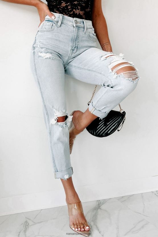 lys NanaMacs tirsdagens hjertesorg høyhus distressed eunina boyfriend jeans 402NJ03403