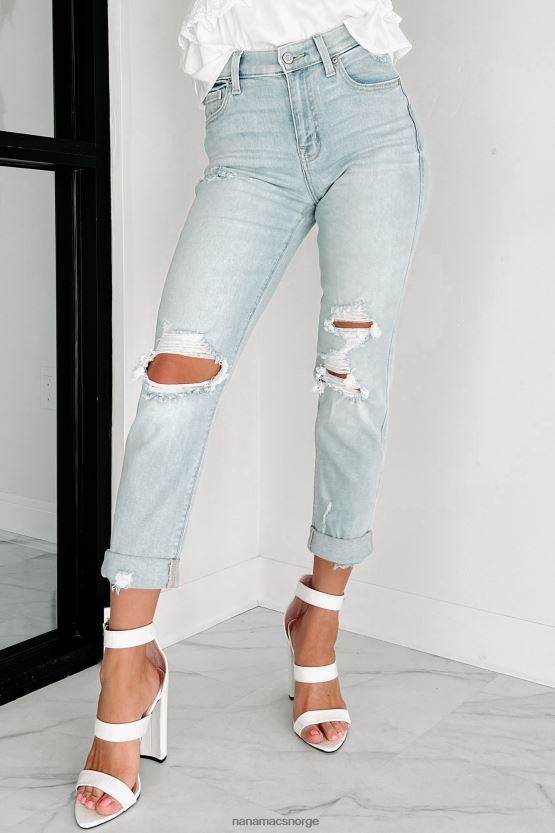 lys NanaMacs tirsdagens hjertesorg høyhus distressed eunina boyfriend jeans 402NJ03403