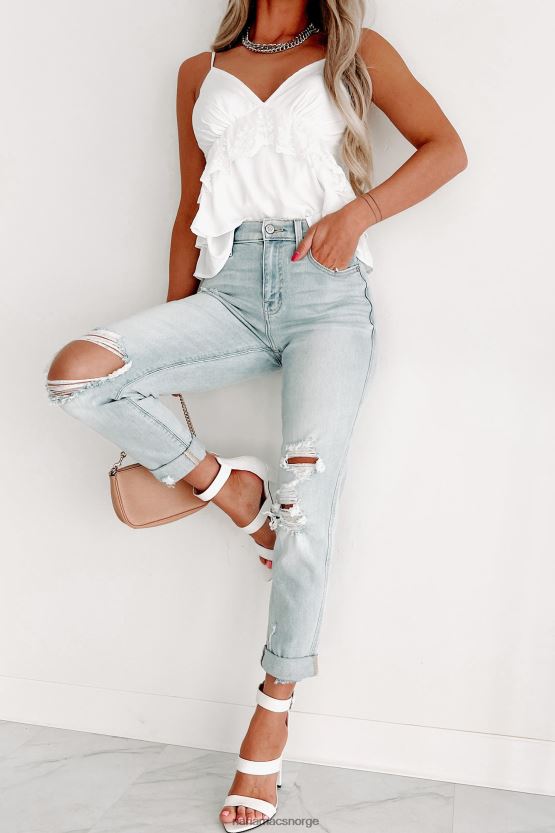 lys NanaMacs tirsdagens hjertesorg høyhus distressed eunina boyfriend jeans 402NJ03403